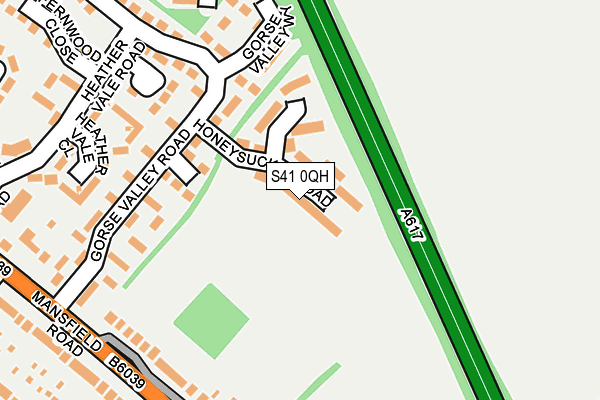S41 0QH map - OS OpenMap – Local (Ordnance Survey) S41 0QH map - OS OpenMap – Local (Ordnance Survey)