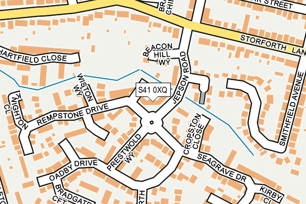 S41 0XQ map - OS OpenMap – Local (Ordnance Survey) S41 0XQ map - OS OpenMap – Local (Ordnance Survey)