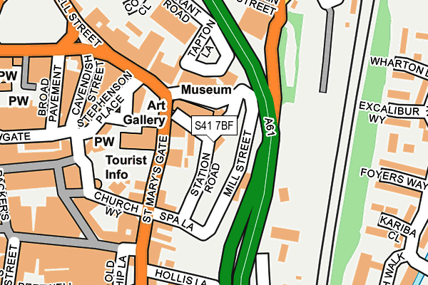 S41 7BF map - OS OpenMap – Local (Ordnance Survey) S41 7BF map - OS OpenMap – Local (Ordnance Survey)