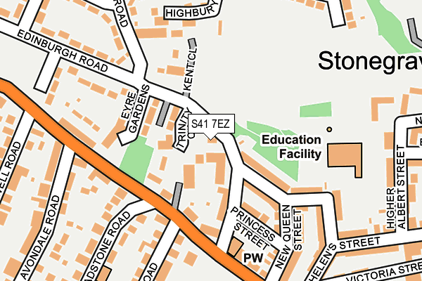 S41 7EZ map - OS OpenMap – Local (Ordnance Survey) S41 7EZ map - OS OpenMap – Local (Ordnance Survey)