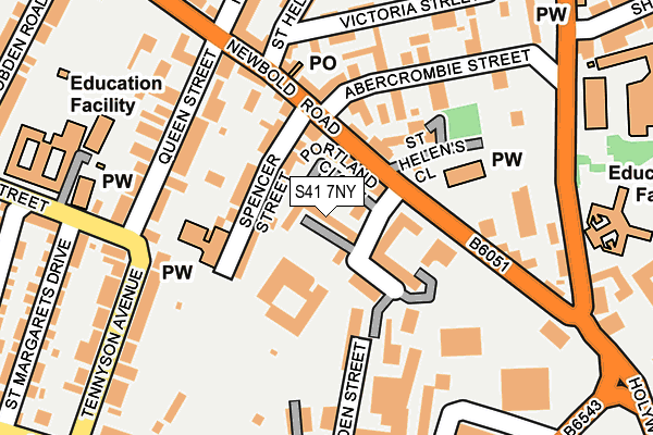 S41 7NY map - OS OpenMap – Local (Ordnance Survey) S41 7NY map - OS OpenMap – Local (Ordnance Survey)