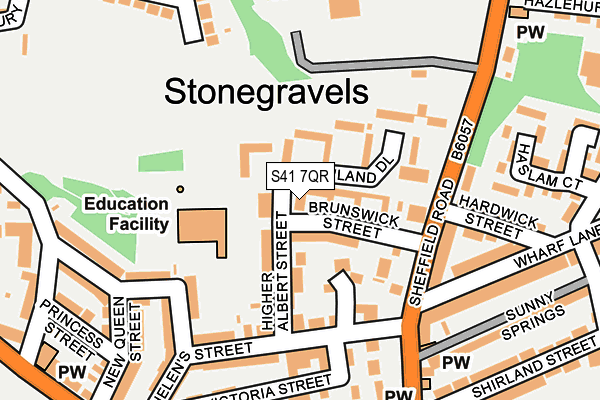 S41 7QR map - OS OpenMap – Local (Ordnance Survey) S41 7QR map - OS OpenMap – Local (Ordnance Survey)