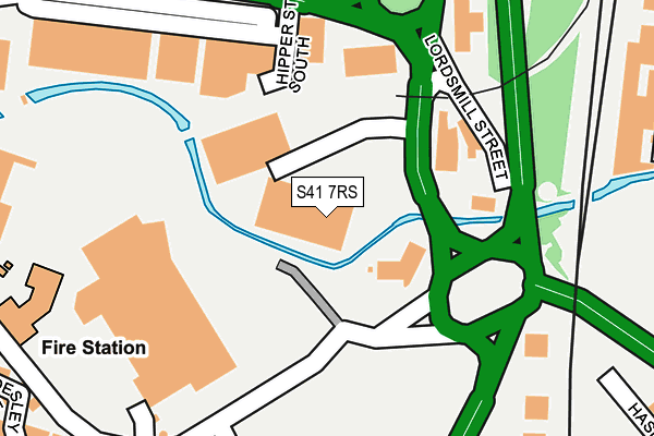 S41 7RS map - OS OpenMap – Local (Ordnance Survey) S41 7RS map - OS OpenMap – Local (Ordnance Survey)