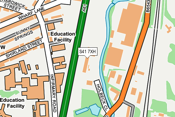 S41 7XH map - OS OpenMap – Local (Ordnance Survey) S41 7XH map - OS OpenMap – Local (Ordnance Survey)
