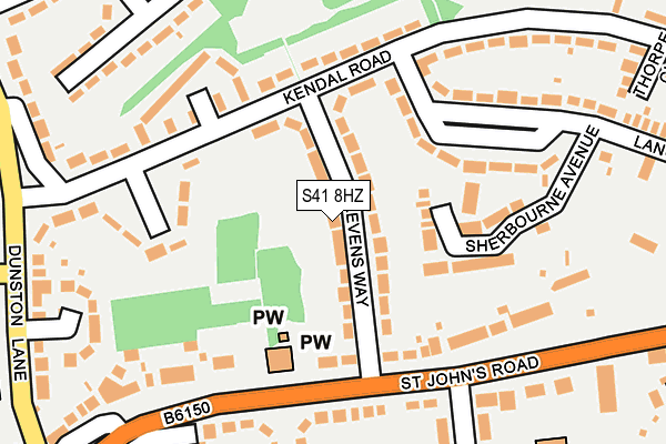 S41 8HZ map - OS OpenMap – Local (Ordnance Survey) S41 8HZ map - OS OpenMap – Local (Ordnance Survey)