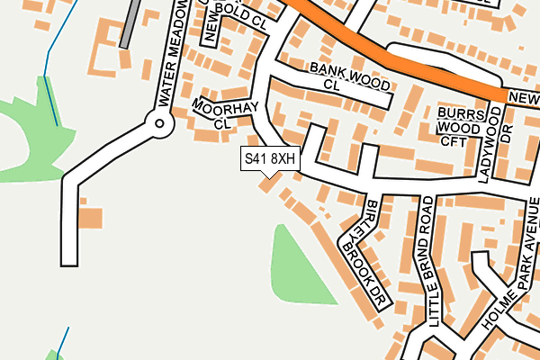 S41 8XH map - OS OpenMap – Local (Ordnance Survey) S41 8XH map - OS OpenMap – Local (Ordnance Survey)