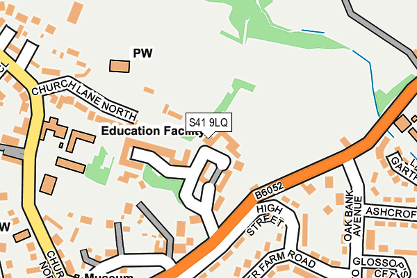 S41 9LQ map - OS OpenMap – Local (Ordnance Survey) S41 9LQ map - OS OpenMap – Local (Ordnance Survey)