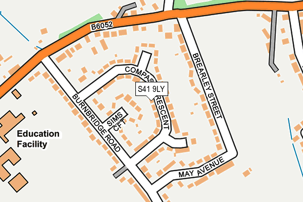 S41 9LY map - OS OpenMap – Local (Ordnance Survey) S41 9LY map - OS OpenMap – Local (Ordnance Survey)