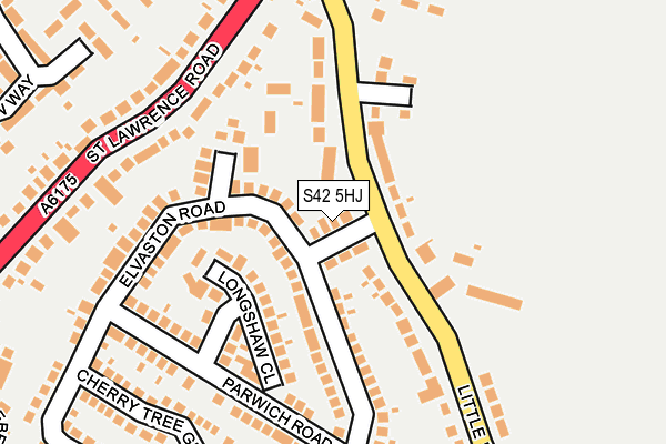 S42 5HJ map - OS OpenMap – Local (Ordnance Survey) S42 5HJ map - OS OpenMap – Local (Ordnance Survey)