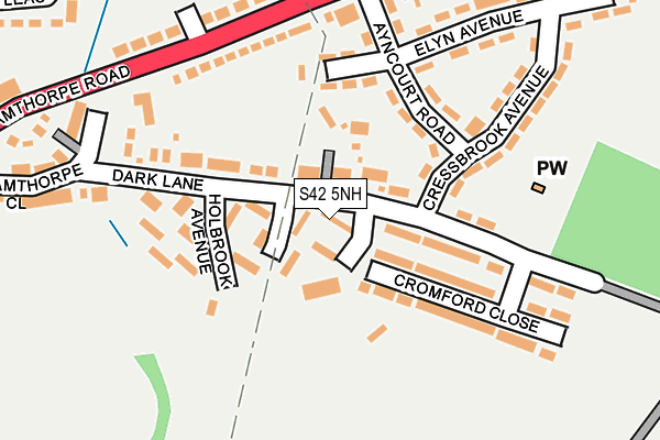 S42 5NH map - OS OpenMap – Local (Ordnance Survey) S42 5NH map - OS OpenMap – Local (Ordnance Survey)