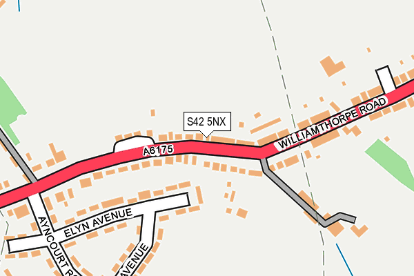 S42 5NX map - OS OpenMap – Local (Ordnance Survey) S42 5NX map - OS OpenMap – Local (Ordnance Survey)