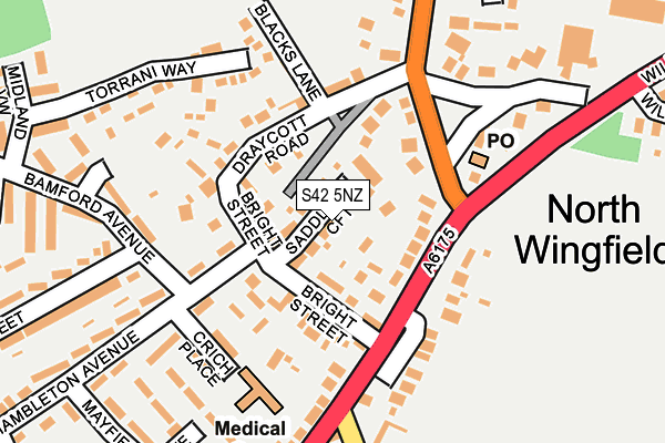 S42 5NZ map - OS OpenMap – Local (Ordnance Survey) S42 5NZ map - OS OpenMap – Local (Ordnance Survey)