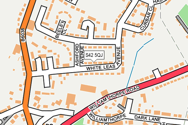 S42 5QJ map - OS OpenMap – Local (Ordnance Survey) S42 5QJ map - OS OpenMap – Local (Ordnance Survey)