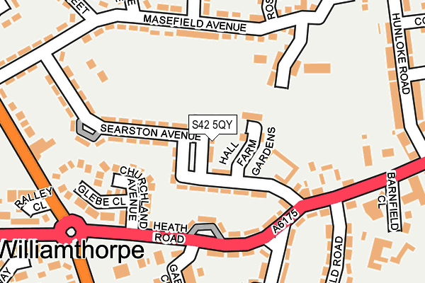 S42 5QY map - OS OpenMap – Local (Ordnance Survey)