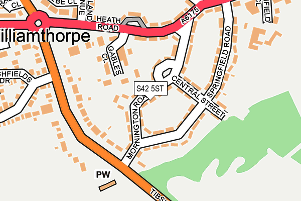 S42 5ST map - OS OpenMap – Local (Ordnance Survey) S42 5ST map - OS OpenMap – Local (Ordnance Survey)