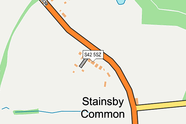 S42 5SZ map - OS OpenMap – Local (Ordnance Survey) S42 5SZ map - OS OpenMap – Local (Ordnance Survey)