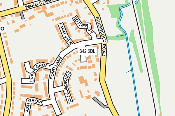 S42 6DL map - OS OpenMap – Local (Ordnance Survey) S42 6DL map - OS OpenMap – Local (Ordnance Survey)