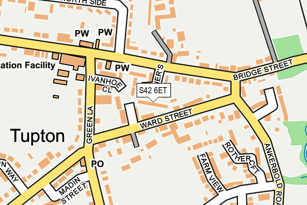 S42 6ET map - OS OpenMap – Local (Ordnance Survey) S42 6ET map - OS OpenMap – Local (Ordnance Survey)