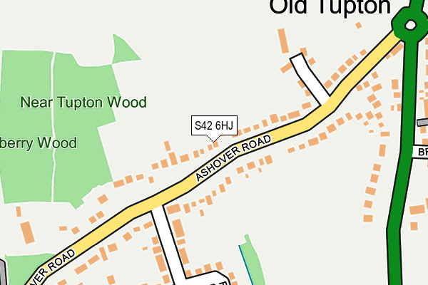 S42 6HJ map - OS OpenMap – Local (Ordnance Survey) S42 6HJ map - OS OpenMap – Local (Ordnance Survey)
