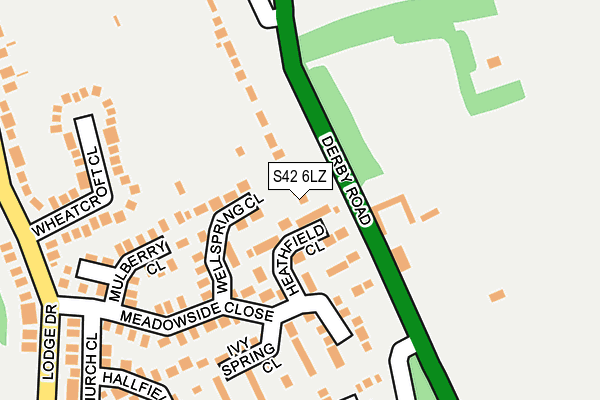 S42 6LZ map - OS OpenMap – Local (Ordnance Survey) S42 6LZ map - OS OpenMap – Local (Ordnance Survey)