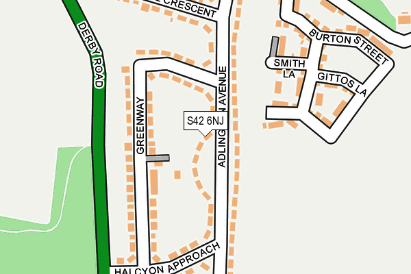 S42 6NJ map - OS OpenMap – Local (Ordnance Survey) S42 6NJ map - OS OpenMap – Local (Ordnance Survey)