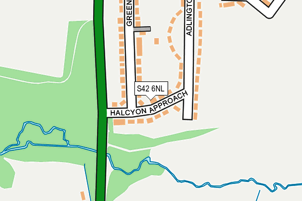 S42 6NL map - OS OpenMap – Local (Ordnance Survey) S42 6NL map - OS OpenMap – Local (Ordnance Survey)