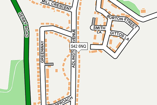 S42 6NQ map - OS OpenMap – Local (Ordnance Survey) S42 6NQ map - OS OpenMap – Local (Ordnance Survey)