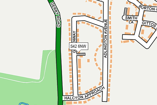 S42 6NW map - OS OpenMap – Local (Ordnance Survey) S42 6NW map - OS OpenMap – Local (Ordnance Survey)