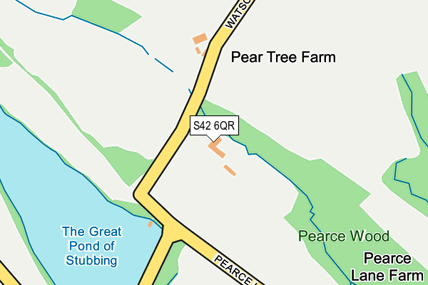 S42 6QR map - OS OpenMap – Local (Ordnance Survey)