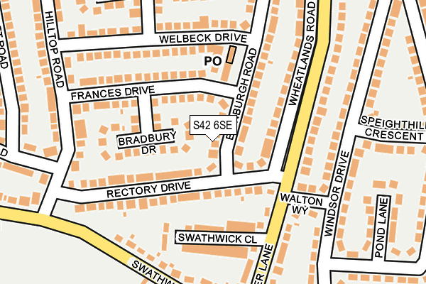 S42 6SE map - OS OpenMap – Local (Ordnance Survey) S42 6SE map - OS OpenMap – Local (Ordnance Survey)