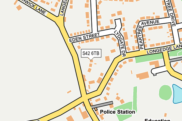 S42 6TB map - OS OpenMap – Local (Ordnance Survey) S42 6TB map - OS OpenMap – Local (Ordnance Survey)