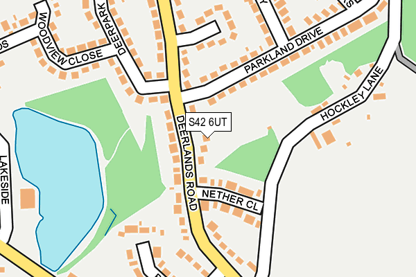 S42 6UT map - OS OpenMap – Local (Ordnance Survey) S42 6UT map - OS OpenMap – Local (Ordnance Survey)
