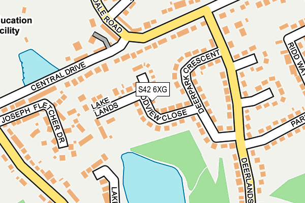 S42 6XG map - OS OpenMap – Local (Ordnance Survey) S42 6XG map - OS OpenMap – Local (Ordnance Survey)
