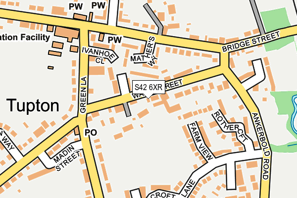 S42 6XR map - OS OpenMap – Local (Ordnance Survey) S42 6XR map - OS OpenMap – Local (Ordnance Survey)