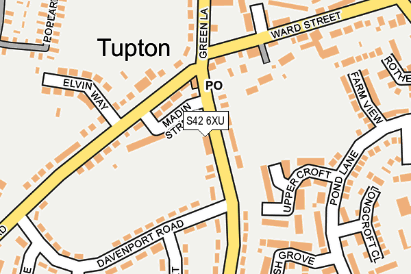 S42 6XU map - OS OpenMap – Local (Ordnance Survey) S42 6XU map - OS OpenMap – Local (Ordnance Survey)