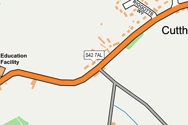 S42 7AL map - OS OpenMap – Local (Ordnance Survey) S42 7AL map - OS OpenMap – Local (Ordnance Survey)