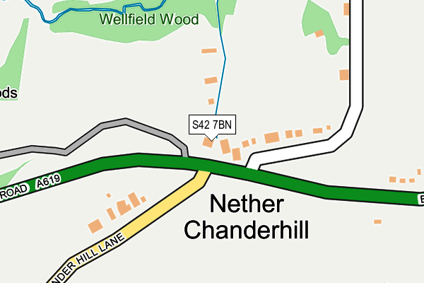 S42 7BN map - OS OpenMap – Local (Ordnance Survey) S42 7BN map - OS OpenMap – Local (Ordnance Survey)