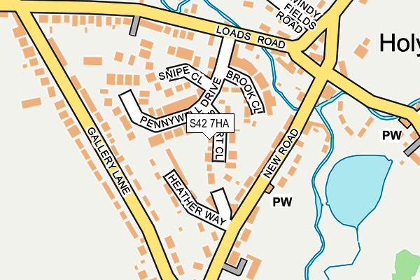 S42 7HA map - OS OpenMap – Local (Ordnance Survey) S42 7HA map - OS OpenMap – Local (Ordnance Survey)