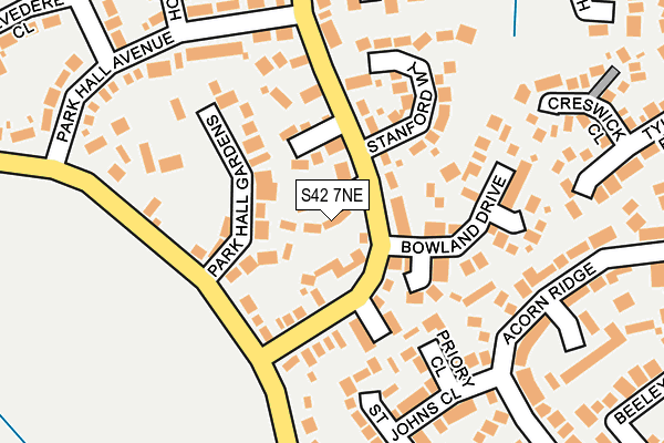 S42 7NE map - OS OpenMap – Local (Ordnance Survey) S42 7NE map - OS OpenMap – Local (Ordnance Survey)