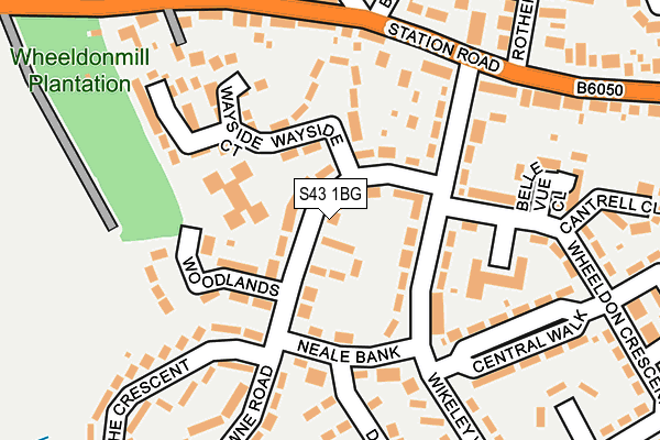 S43 1BG map - OS OpenMap – Local (Ordnance Survey) S43 1BG map - OS OpenMap – Local (Ordnance Survey)
