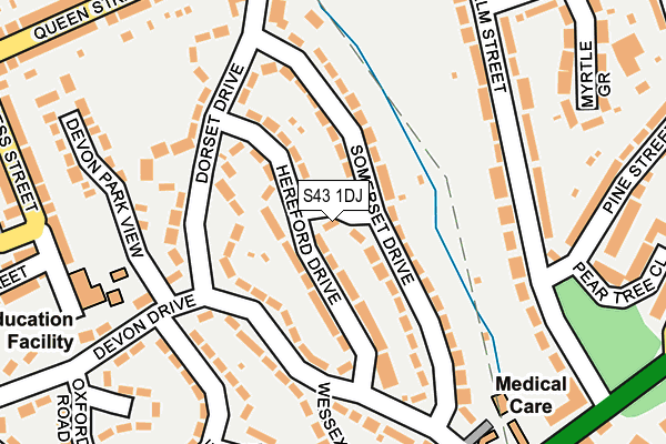 S43 1DJ map - OS OpenMap – Local (Ordnance Survey) S43 1DJ map - OS OpenMap – Local (Ordnance Survey)