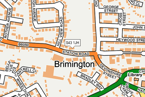 S43 1JH map - OS OpenMap – Local (Ordnance Survey) S43 1JH map - OS OpenMap – Local (Ordnance Survey)