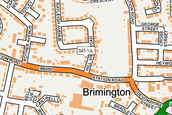S43 1JL map - OS OpenMap – Local (Ordnance Survey) S43 1JL map - OS OpenMap – Local (Ordnance Survey)