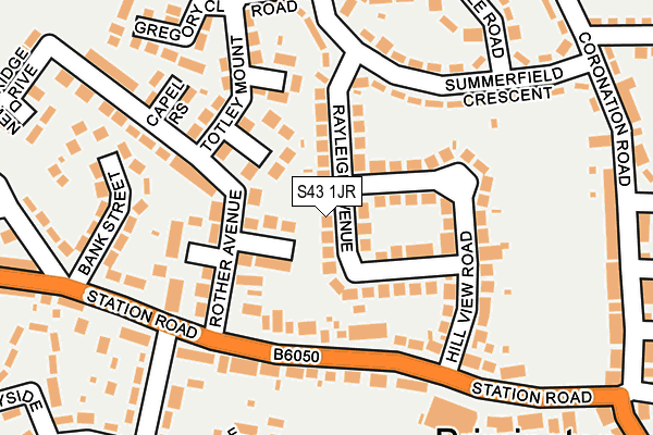 S43 1JR map - OS OpenMap – Local (Ordnance Survey) S43 1JR map - OS OpenMap – Local (Ordnance Survey)