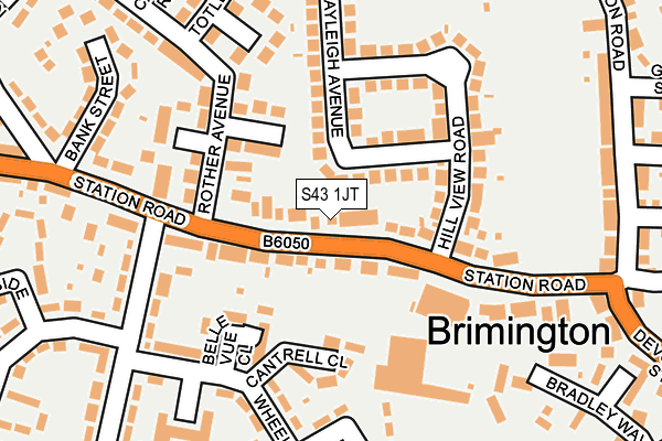 S43 1JT map - OS OpenMap – Local (Ordnance Survey) S43 1JT map - OS OpenMap – Local (Ordnance Survey)