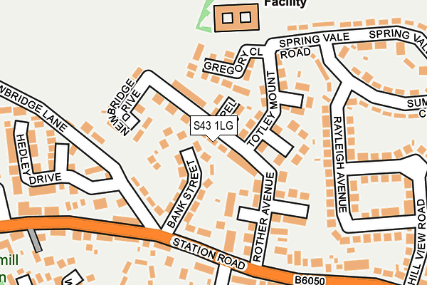 S43 1LG map - OS OpenMap – Local (Ordnance Survey) S43 1LG map - OS OpenMap – Local (Ordnance Survey)