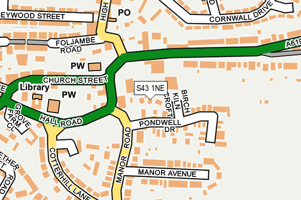 S43 1NE map - OS OpenMap – Local (Ordnance Survey) S43 1NE map - OS OpenMap – Local (Ordnance Survey)