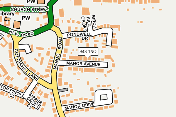 S43 1NQ map - OS OpenMap – Local (Ordnance Survey) S43 1NQ map - OS OpenMap – Local (Ordnance Survey)