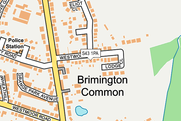 S43 1PA map - OS OpenMap – Local (Ordnance Survey) S43 1PA map - OS OpenMap – Local (Ordnance Survey)