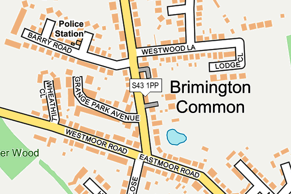 S43 1PP map - OS OpenMap – Local (Ordnance Survey) S43 1PP map - OS OpenMap – Local (Ordnance Survey)